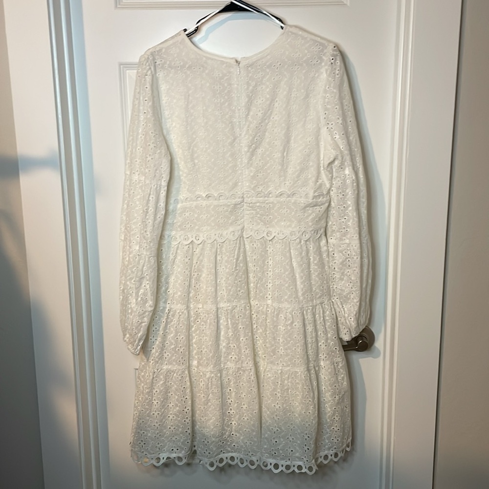 Lost + Wander NWT Everlasting Long Sleeve Cotton Eyelet Cottagecore Dress - Picture 8 of 9